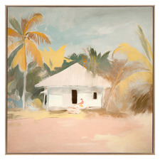 The Beach Hut II Canvas Wall Art
