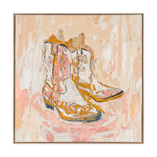 Cowboy Boots at Sunset Canvas Wall Art