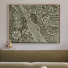 Green Bila III Canvas Wall Art
