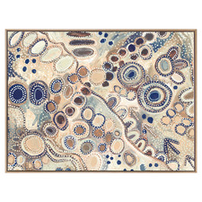 Neutral Blue Ngu-Nha Canvas Wall Art