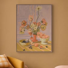Poppies & Figs Canvas Wall Art