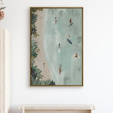 Surf School Canvas Wall Art