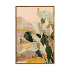 Cactus Patchwork Canvas Wall Art
