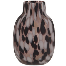 Frosted Purple Iris Glass Vase