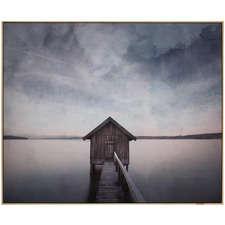 Lakehouse Framed Printed Wall Art (Set of 2)