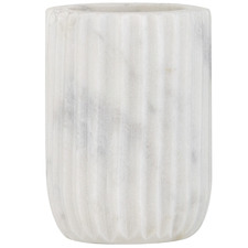 White Issey Marble Toothbrush Holder