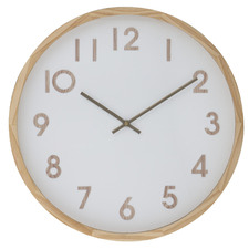 42cm Leonard Pine Wood Wall Clock