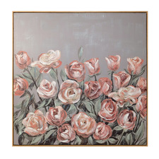Rose Garden Framed Canvas Wall Art