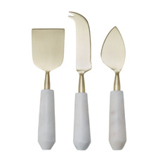 3 Piece Olarp Marble Cheese Knife Set