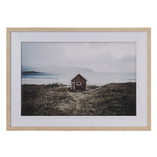 Cabin Retreat Framed Canvas Wall Art