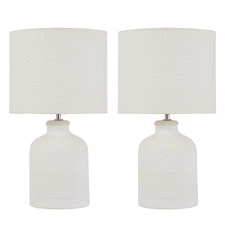 47cm Grace Ceramic Table Lamps (Set of 2)