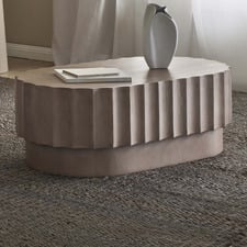 Knox Oval Mango Wood Coffee Table