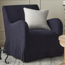 Carel Upholstered Slipcover Armchair