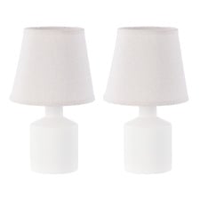 Brewster Ceramic & Linen Table Lamps (Set of 2)