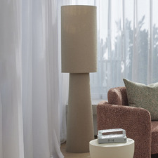 Castine Boucle Floor Lamp with Floor Switch