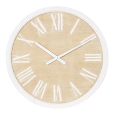62cm Teddy Fir Wood Wall Clock