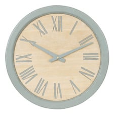42cm Teddy Fir Wood Wall Clock
