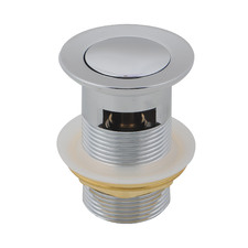 32mm Solid Brass Basin Pop-Up Waste with Overflow