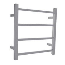 Square Stainless Steel 4 Bar Electric Heated Towel Rack