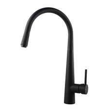 Euro Round Fluted Pull Out Kitchen Sink Mixer