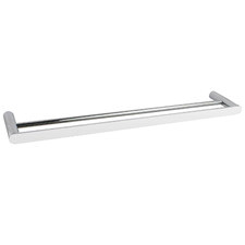Rumia 750mm Chrome Double Stainless Steel Towel Rail