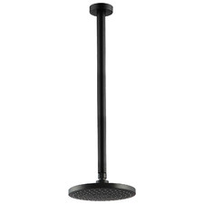 Eva Black Round Shower Arm & Head