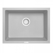 Carysil 610mm Single Dark Grey Granite Composite Kitchen Sink