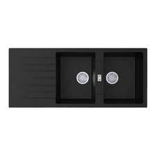 1160mm Double Granite Kitchen Sink with Drainer