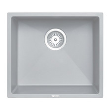 Carysil 450mm Single White Granite Composite Kitchen Sink