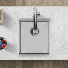 Melotte 390mm Single Stainless Steel Kitchen Sink