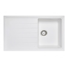 Carysil 860mm Single Granite Composite Kitchen Sink with Drainer