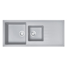 Carysil 1160mm 1 & ¼ Granite Composite Kitchen Sink with Drainer