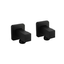 Ottimo Square Wall Mounted Washing Machine Taps (Set of 2)