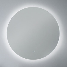 Silver Ecclestone Round LED Bathroom Mirror