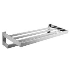 Omar 600mm Stainless Steel Double Towel Holder