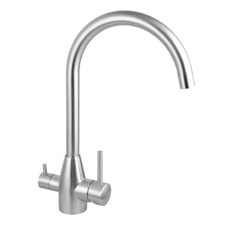 Rounded 3 Way Swivel Kitchen Sink Mixer