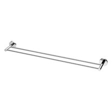 Euro 750mm Round Stainless Steel Double Towel Rail