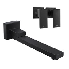 Nero Black Bath Spout & Wall Top Assembly set