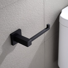 Black Stainless Steel Toilet Paper Roll Holder