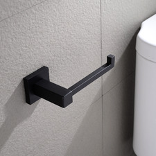 Nero Black Stainless Steel Toilet Paper Roll Holder