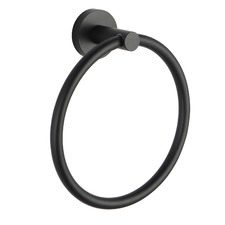 Euro Black Wall Mounted Hand Towel Ring
