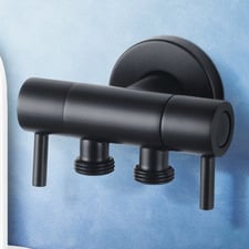 Brass Dual Control Cistern Stop Adapter