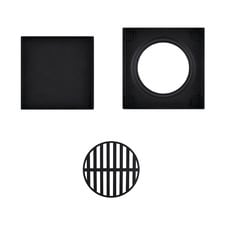120mm Matte Black Tile Insert Floor Waste