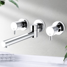 Euro Swivel Bath Tap Set