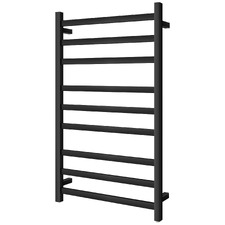 Nero Square 600 x 1000mm Stainless Steel Heated Towel Rail