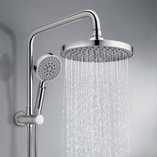 Euro 200mm 4 Function Short Twin Shower