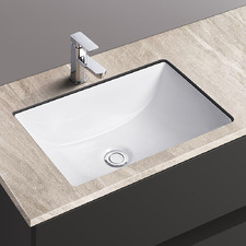 Cambridge Curved White Ceramic Undermount Basin