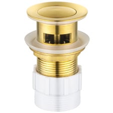 32mm Solid Brass Basin Pop-Up Waste with Overflow