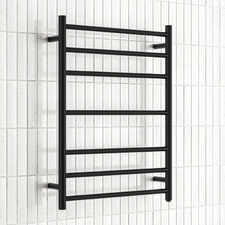 Solander 600 x 800mm Stainless Steel 7 Bar Heated Towel Rail