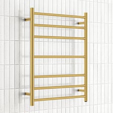 Solander 600 x 800mm Stainless Steel 7 Bar Heated Towel Rail